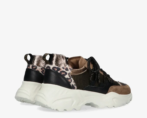 Sneakers | Alicia 402-f | | Taupe/Black - Afbeelding 4