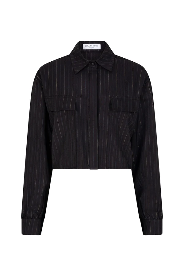 Lofty Manner Blouse Viola | Black