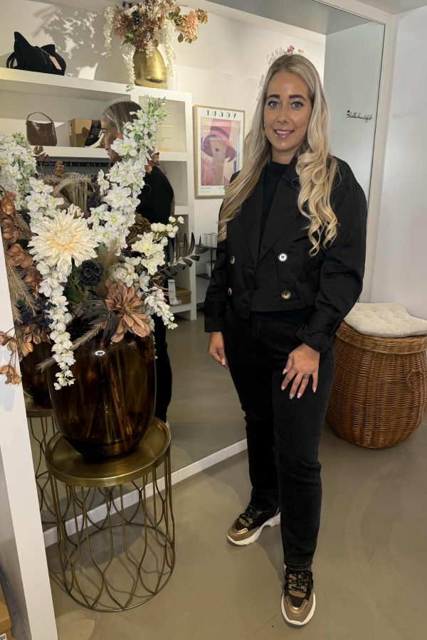 Trenchcoat Short | GG | Zwart