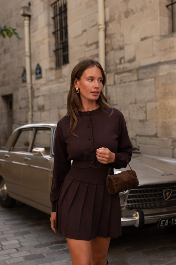 Top | Cardigan | Brown