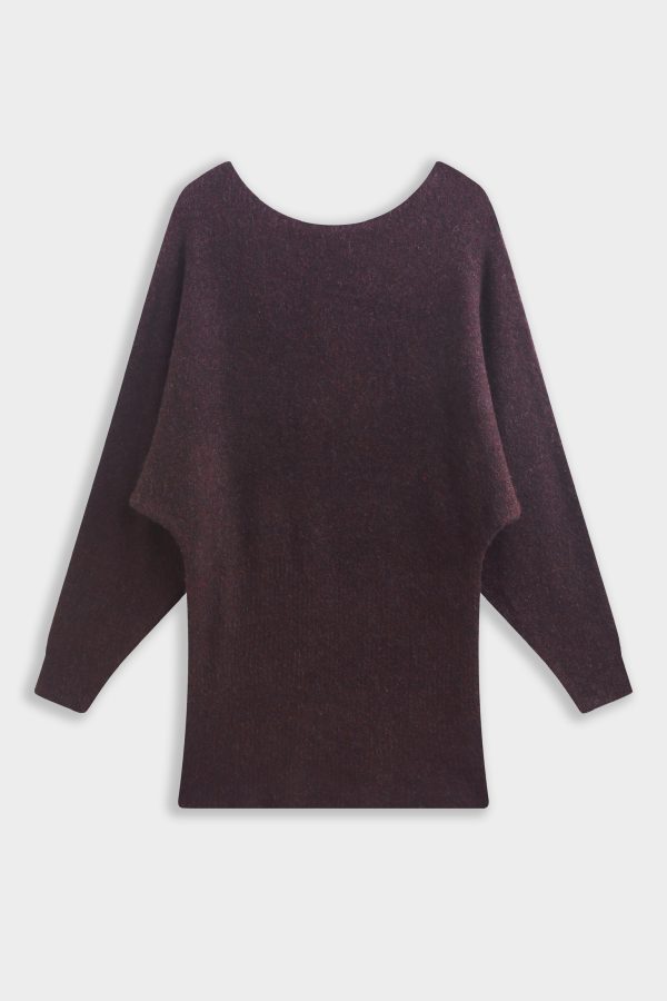 Jurk | Trui | Bordeaux