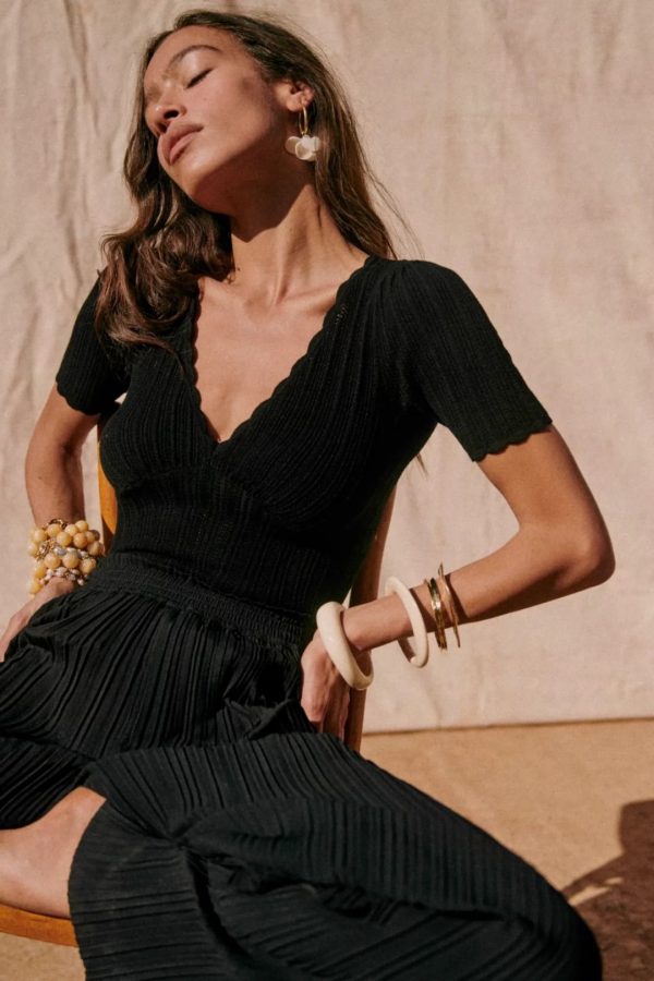 Shirt | V-hals | Zwart