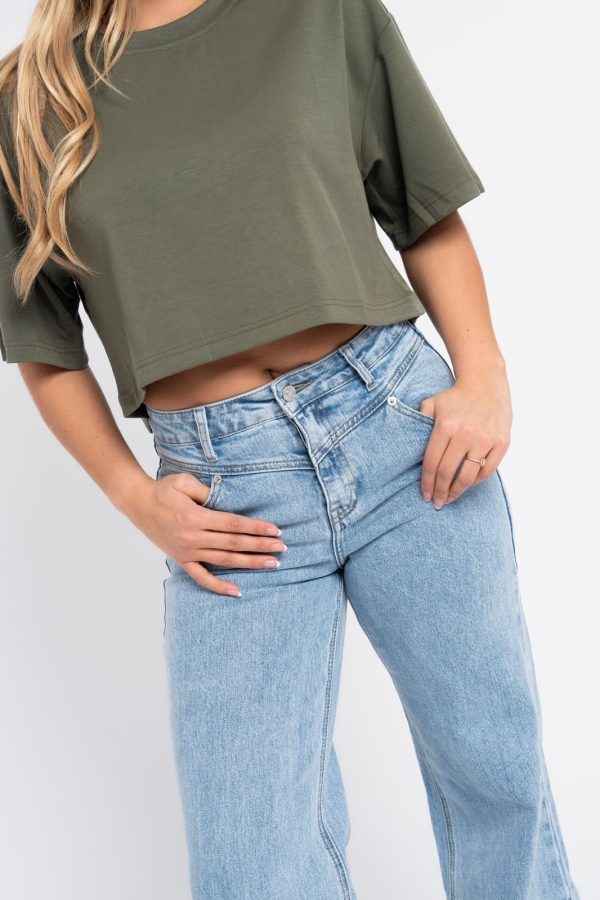 Broek | Straight | Blauw